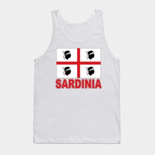 The Pride of Sardinia - Island Flag Design Tank Top